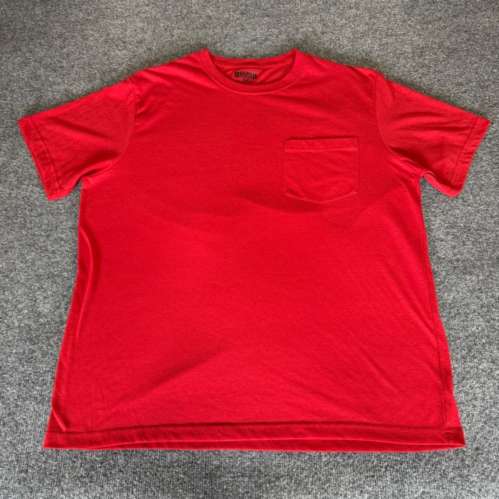Duluth Trading‎ Co T-Shirt Mens XL Red Pocket Tee Short Sleeve Workwear Cotton